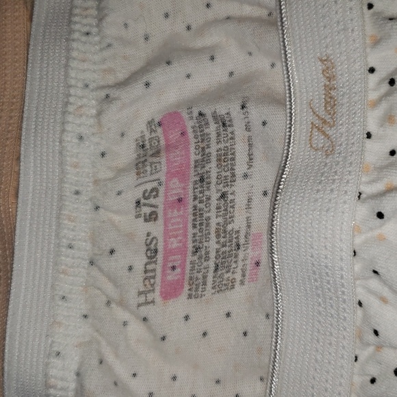5/$20 NWOT Hanes Logo Waistband 100% Cotton No Ride Up Bikini Brief Panty Bundle - Picture 3 of 4